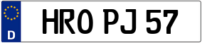 Trailer License Plate